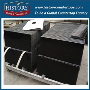 Historystone High Quality China Black Wood Graining Stone Slabs for Flooring/Hotel/Lobby/Bathroom/Coveing/Feature Wall Pattern/Tv Set.