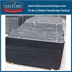 Historystone High Quality China Black Wood Graining Stone Slabs for Flooring/Hotel/Lobby/Bathroom/Coveing/Feature Wall Pattern/Tv Set.