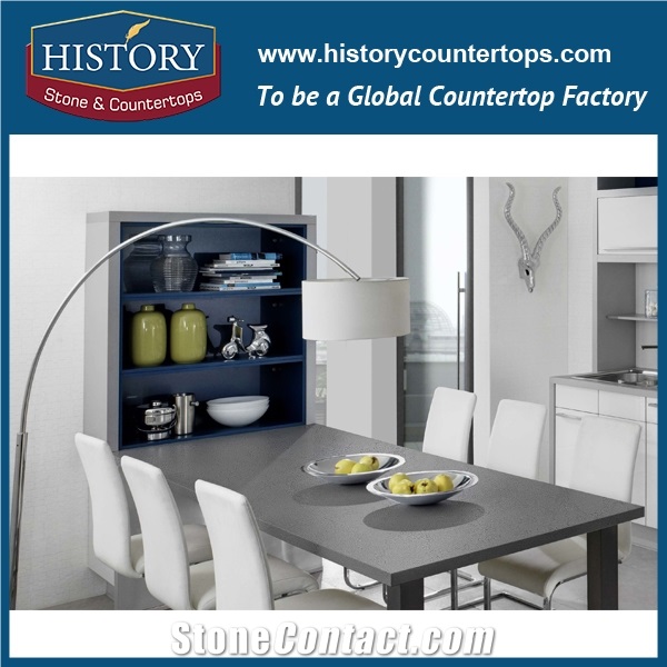 Historystone Ice Age with Vein Surface Man Made Marble Quartz Stone for Bench Tops and Kitchen Worktops.