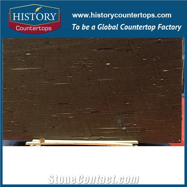 Historystone Imported Brazil Polished Surface Finished Olive Granite Stone Slabs for Outdoor Decoration from Own Quarry with High Quality.