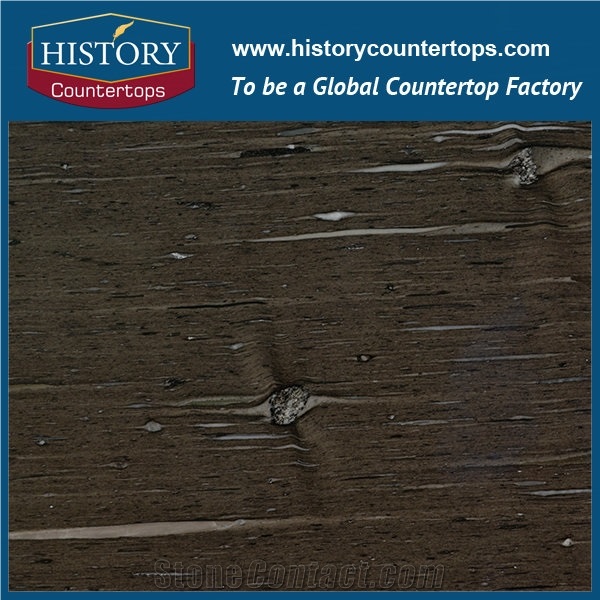 Historystone Imported Brazil Polished Surface Finished Olive Granite Stone Slabs for Outdoor Decoration from Own Quarry with High Quality.