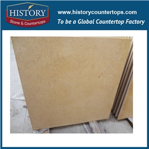 Historystone Imported Cut to Size Sunny Yellow Marble Cheap Bathroom Wall Panels Natural Stone Polished Surface Finished for Sales.