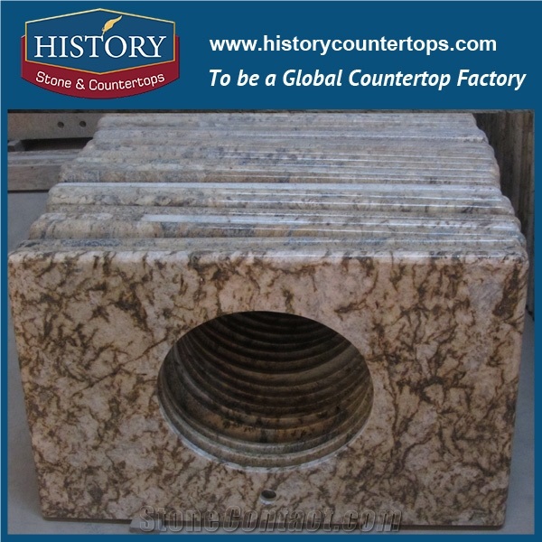Historystone Imported Empress Cecilia Beautiful Yellow Color Natural Granite,As Fished Polished Surface Building Material,Cut to Sze for Sales.