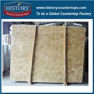 Historystone Imported Factory Direct Selling High Quality Beige Natural Stone Top Polishing Emperador Turkish Marble with Low Price