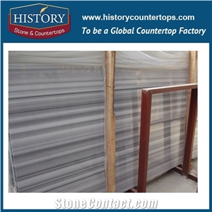 Historystone Imported Marmara White with Straight Veins Cheap White Marble for Bathroom Wall/Floor Convering,Depending on Size Different Blocks.