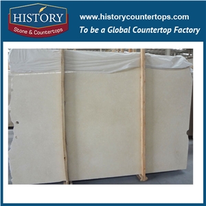 Historystone Imported New Sago Beige 3mm or Custom Polished Laminated Marble Natural Stone Tiles & Slabs for Wall Cladding and Flooring Covering.