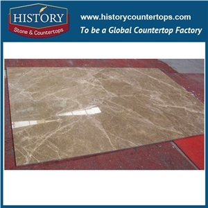 Historystone Imported Tiles & Popular Big Slabs Of Cheap Bathroom Floor Tiles Light Emperador First Quality, Also Can Be Customized.