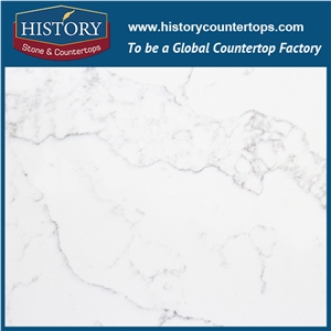 Historystone in Calacatta Vagli with Glossy and Smoothed Surface Marble Tile and Slab Quartz Stone for Bathroom Vanity Tops or Countertops.