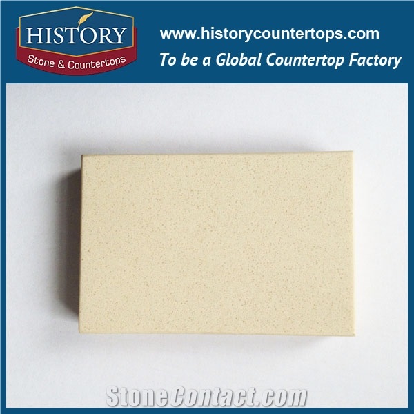 Historystone Kamari with Rich and Smooth Surface Artificial Fine Sand Tile and Slab Quartz Stone for Kitchen Countertops or Worktops