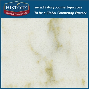 Historystone Landscape Kosa Imitation Tile and Slab Quartz Stone with Natural Marble Vein Surface for Kitchen Countertops and Bar Tops