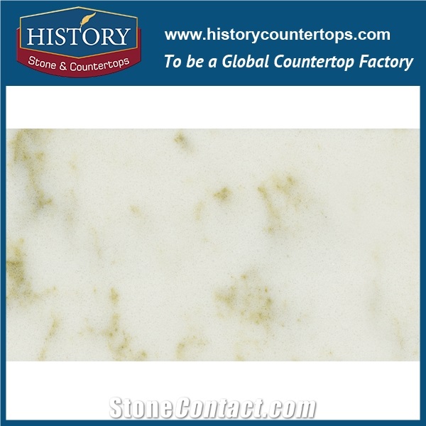 Historystone Landscape Kosa Imitation Tile and Slab Quartz Stone with Natural Marble Vein Surface for Kitchen Countertops and Bar Tops