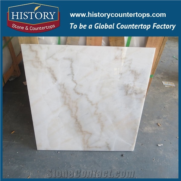 Historystone Livingroom Background Wall Landscape White Marble Grey Cloud White Stone Slabs for Floor Polishing/Tiles/Wall Cladding Covering.
