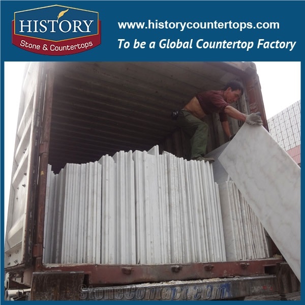 Historystone Livingroom Background Wall Landscape White Marble Grey Cloud White Stone Slabs for Floor Polishing/Tiles/Wall Cladding Covering.