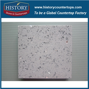Historystone Motar Gray with High Polish Surface Man Made Shunning Tile and Slab Quartz Stone for Kitchen Bench Tops or Island Tops.