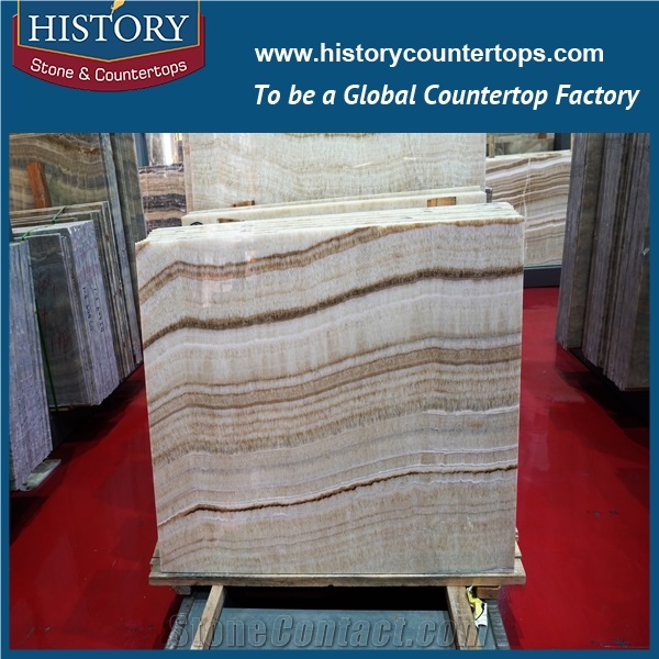 Historystone Natural Onyx Tiles & Slabs, Onyx French Pattern, Wall/Floor Covering