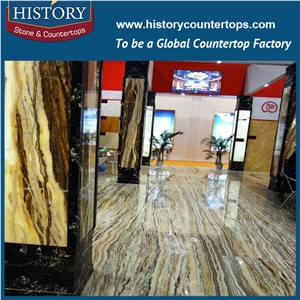 Historystone Onyx Slabs/Tiles, Wall/Floor Covering, Decrection the Building, Cut to Countertops