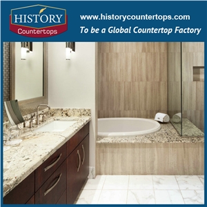 Historystone Sunny Flower Granite,Bathroom Vanity Tops,Can Custom Countertops