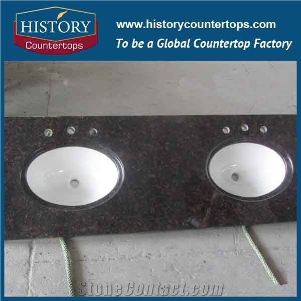 Historystone Tan Brown Bathroom Countertop,Granite Bathroom Vanity Top ,Brown Granite Custom Vanity Top