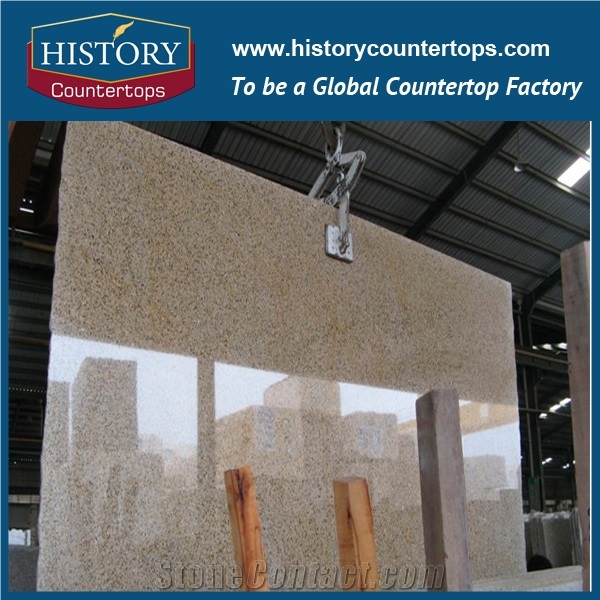 Historystone Yellow Granite Bathroom Countertops/Custom Vanity Tops/Engideered Stone Bathroom Vanity Tops/ Granite Bath Tops/Square Bath Tops