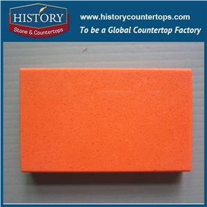 Hot on Sale Nq2014 Red Solid Surface Quartz Stone Kitchen Countertops/Bench/Bar/Worktop Tops