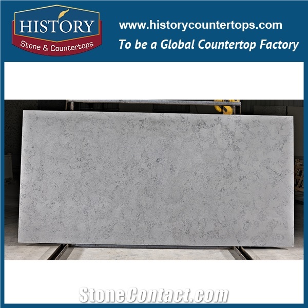 Hot on Salecalacatta Grey Man Made Nq5067 Grey Soild Surface Quartz Stone Kitchen Countertops/Bench/Bar/Worktop Tops