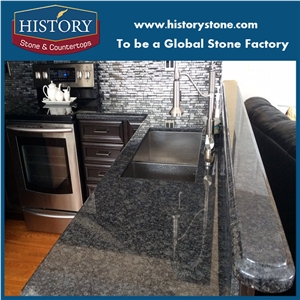 Hot Sale Custom Granite Stone,Great Quality Steel Grey Granite Countertops
