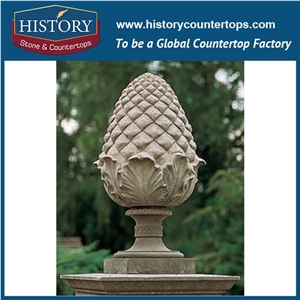Multicolor Marble Stone Arts High Large Planters Boxes for Sale, Ornamental Roman Style Plant Flowerpots Stands for Garden Accessory