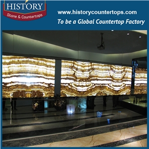 Pakistan Hunza Travertine Onyx Slabs for Flooring/Walling/Covering Tiles/Tv Background Decoration