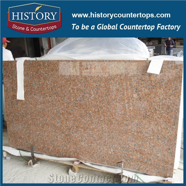 Popular G562 Maple Leaf Red Granite Countertop One Piece