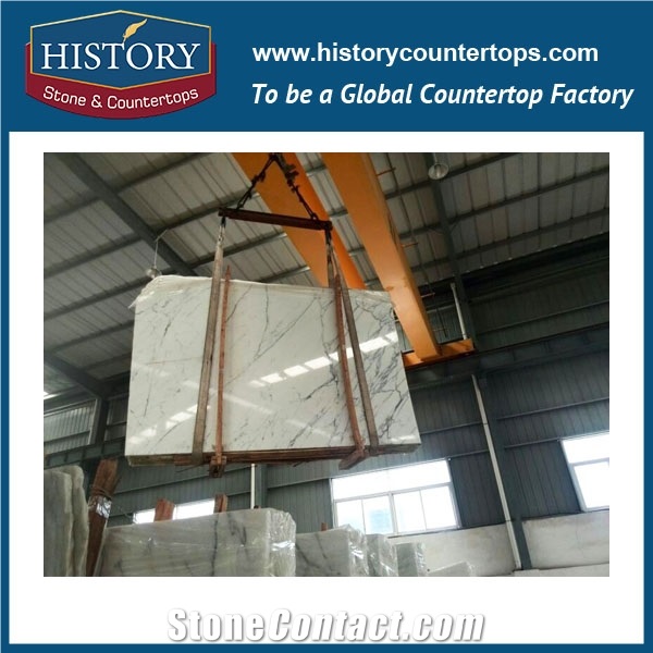 Statuario Slabs Italian Luxury White Marble Slabs Perfect Snow White Slabs Panel Polishing Floor Covering & Wall Cladding Tiles Fro Decoration