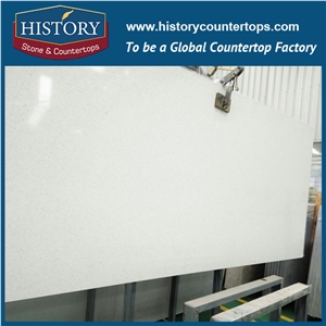 White Galaxy Quartz Slabs Polishing Surface, Cut to Size Engineered Stone China Cheap Prices