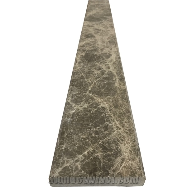Dark Emperador Marble Window Sill Surround, Marble Thresholds