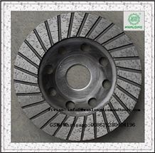 Wanlong Top Quality 75-175mm Diamond Single Row Cup Wheel for Granite and Marble Polishing