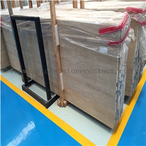 White Travertine Slabs & Tiles, White Travertine Turkey Slabs & Tiles, Denizli Light Travertine