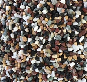 China 5 Color Natural Stone Tumble Pebbles 15-20mm