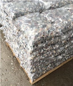 China 5 Color Natural Stone Tumble Pebbles 15-20mm