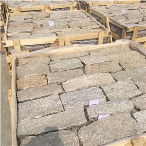 China Tiger Skin Yellow Quartzite Walling and Corners / China Yellow Quartzite Cladding / Natural Random Stone Veneer / Loose Ledgestone