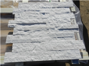 Crystal White Quartzite Cultured Stone, Quartzite Ledge Stone Wall Decor