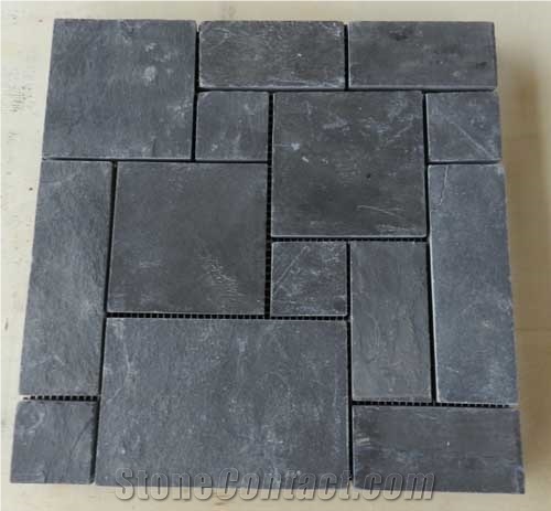 Hebei Quartizte French Pattern Mosaic Mesh Tiles 305*305cm
