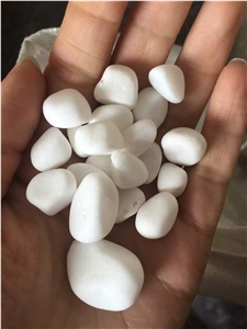 Landscaping Tumbled Pebble Stone White Cobblestone