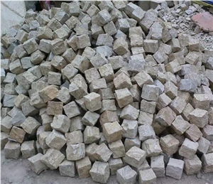 Multicolor Sandstone Cobble Stone/Various Color Sandstone Cube Stone/ Sandstone Paving Sets/Exterior Pavers/Courtyard Road Pavers