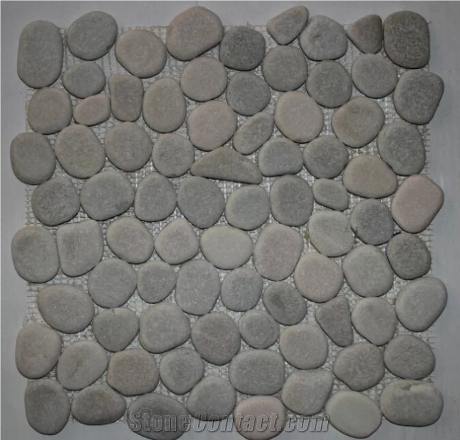 Natural Stone Floor Tile Composited Polished Slate Mosaic, Light Colors Mosaic