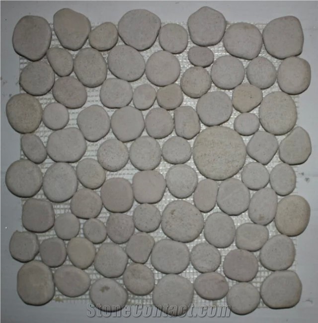 Natural Stone Floor Tile Composited Polished Slate Mosaic, Light Colors Mosaic