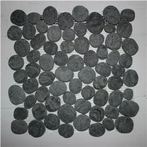 Natural Stone Floor Tile Composited Polished Slate Mosaic, Light Colors Mosaic