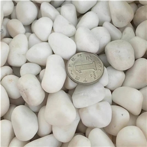 Polished Snow White Pebble Stone