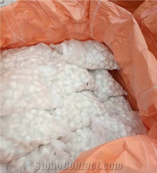 Snow White Pebbles,Pebbles Stones,White Pebbles, Snow White Pebbles for Garden , Home Decoration Pebbles ,Crusher Stones, Garden Land,