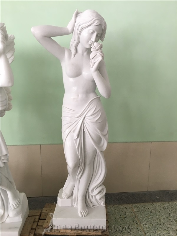 White Marble Carving,Western Human Sculpture