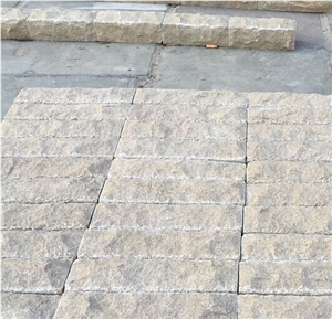 Yellow Sandstone Mushroom Stone/ Chinese Beige Wall Covering Cut to Size/Split Face Wall Cladding/Yellow Decorative Wall Panel Stone