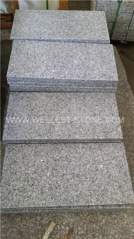 Natural Granite G603 Grey Flamed Surface Granite Tile Stair Stepping Tiles Stair Riser Tile