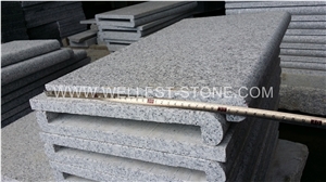 Natural Granite G603 Grey Flamed Surface Granite Tile Stair Stepping Tiles Stair Riser Tile